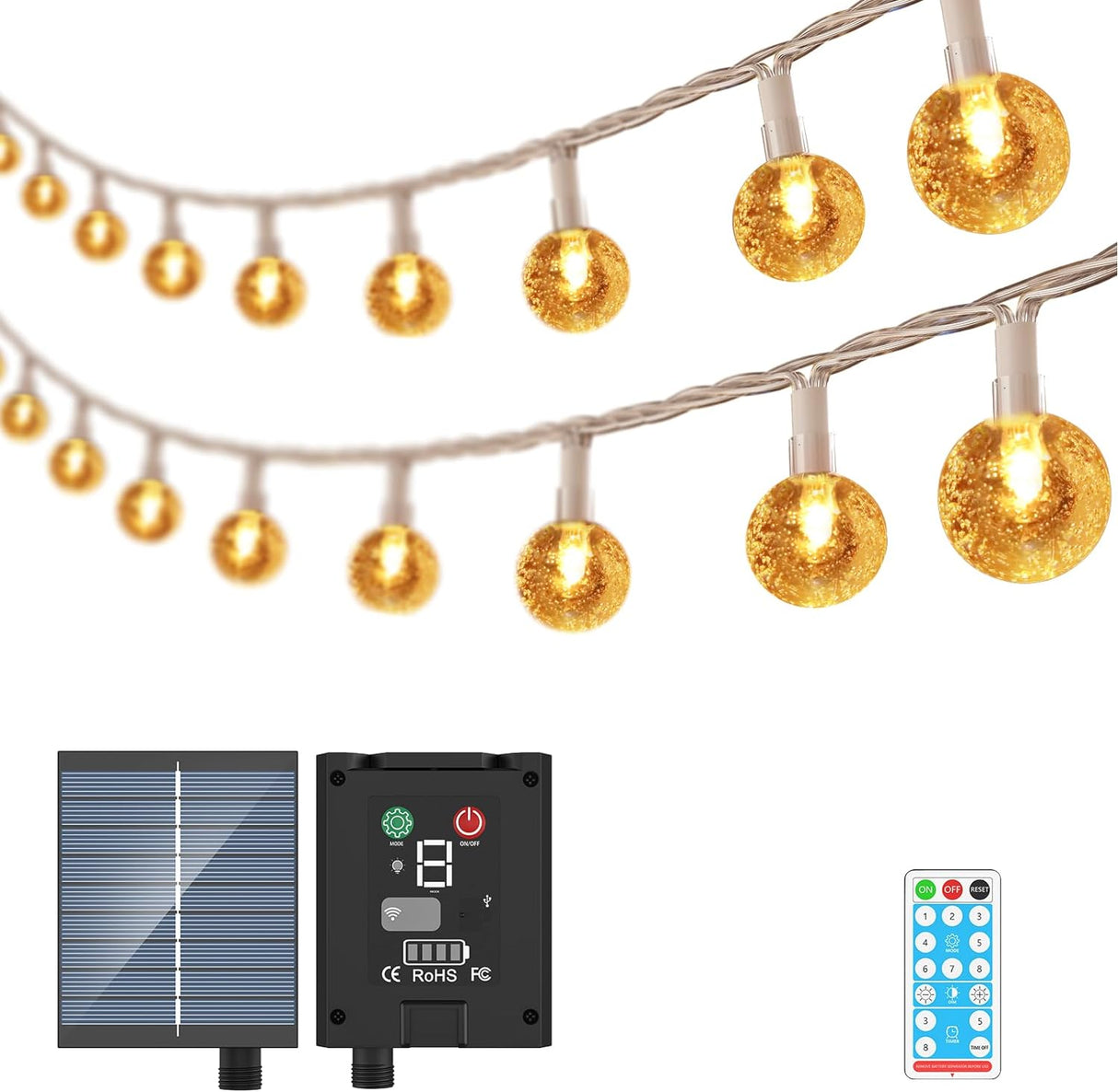MWE LED Globe String Lights