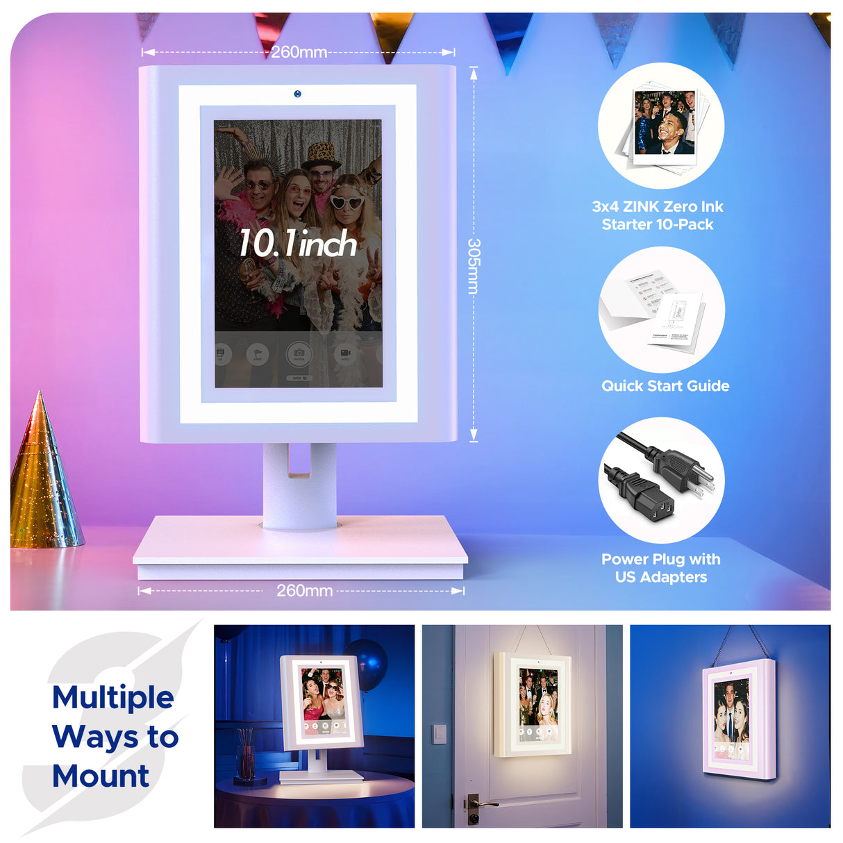 MWE Tabletop Photo Booth With Printer