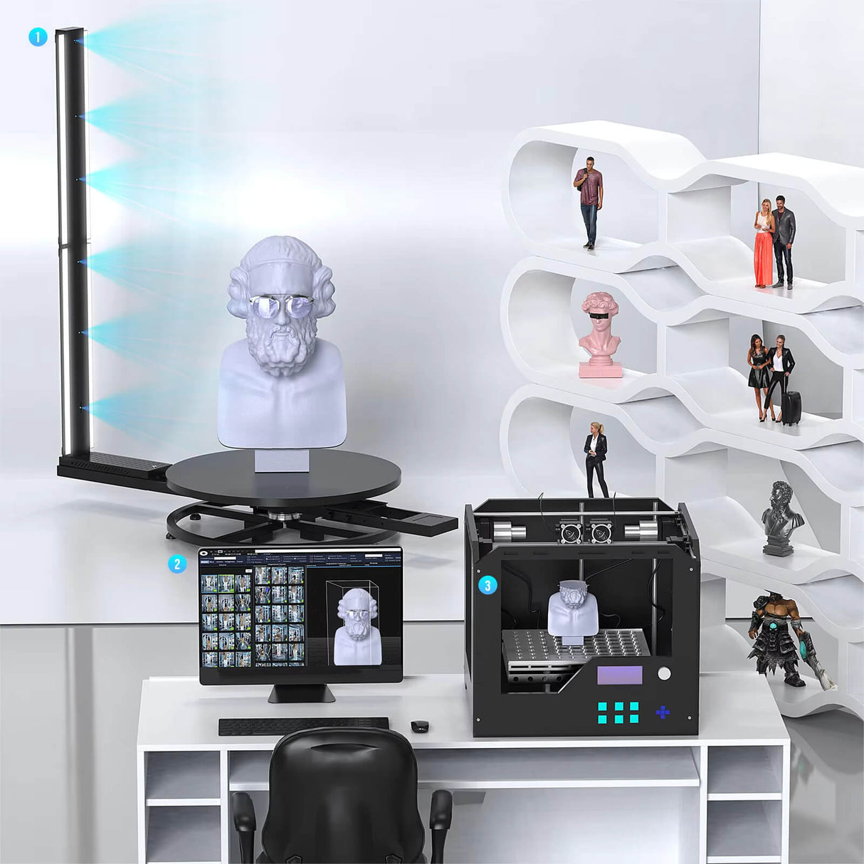 MWE 3D Scanner Photo Booth(No 3D printer)